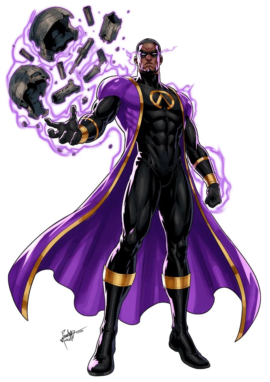 Apex surging with violet telekinetic force