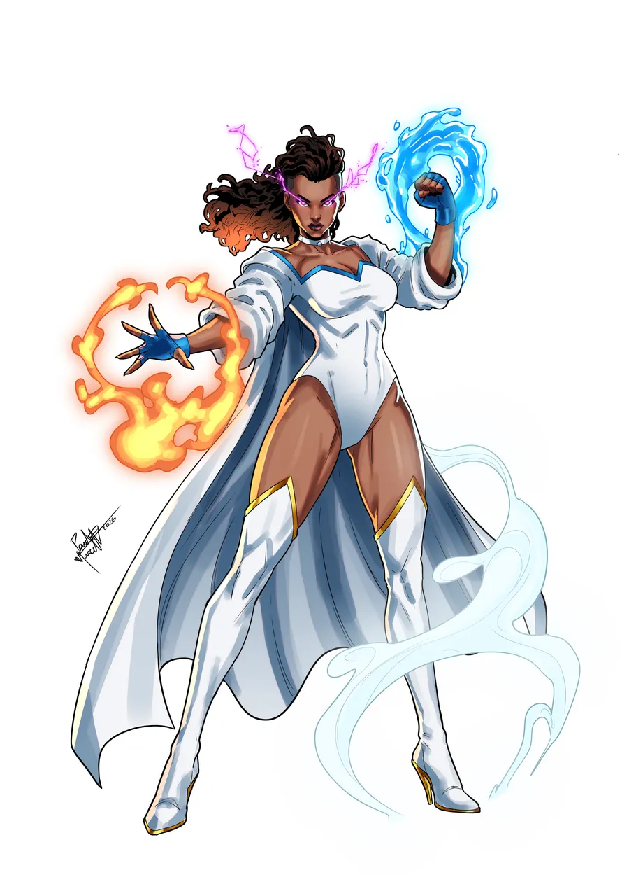 Aspect ablaze in lightning and fire