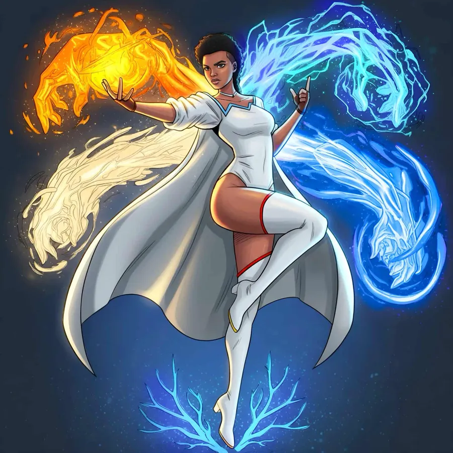 Fire and water, held in the same hands