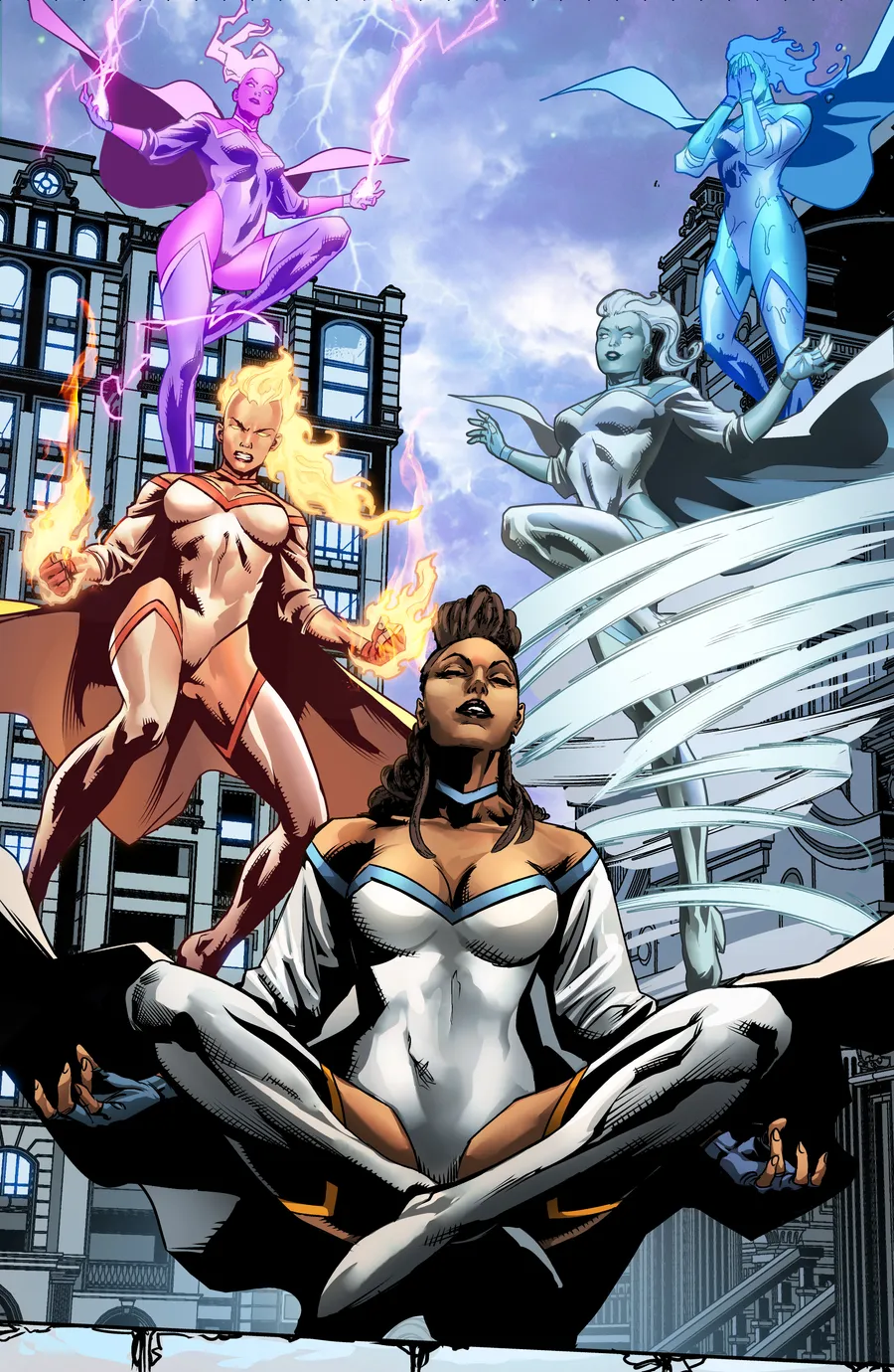 The four elemental selves, side by side